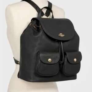 Coach Billie Pebbled Leather Backpack